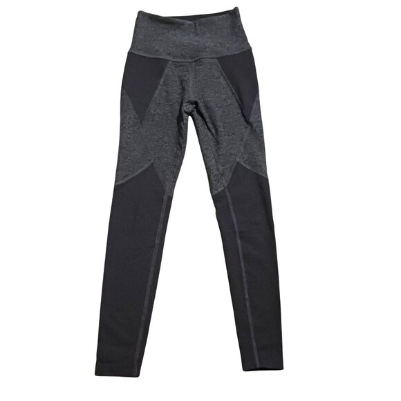 Beyond Yoga Colorblock Leggings Black/Heather Gray Women's XS‎ Super Soft - Picture 1 of 9